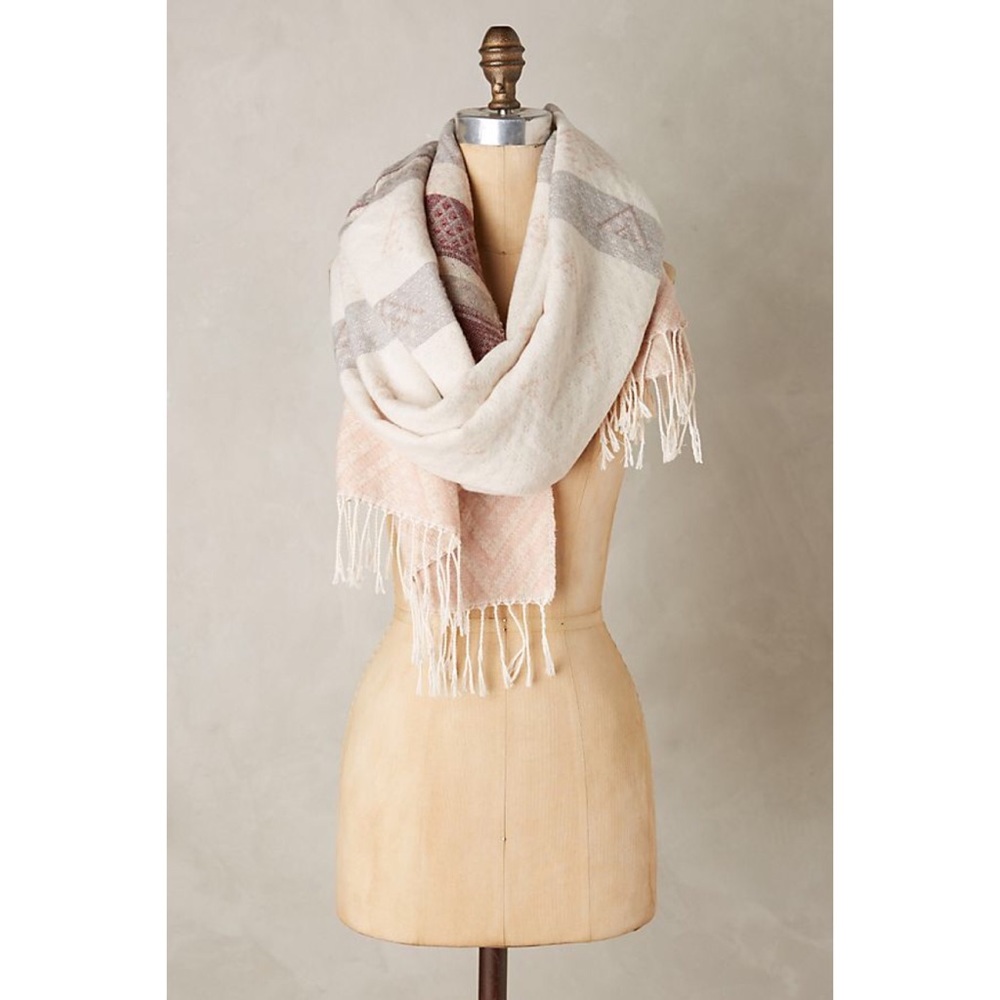 Pink Anthropologie Hiram Scarf